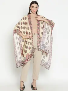Tiara Ethnic Printed Open Front Shrug