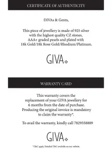 GIVA 925 Sterling Silver Rhodium-Plated Contemporary Pendants with Link Chains