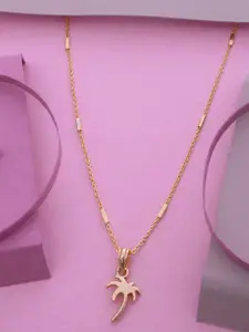 Ramdev Art Fashion Jwellery 22k Gold-Plated Pendants With Chains