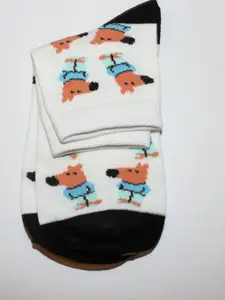 Milk&Whisky Men Printed Cotton Ankle-Length Socks