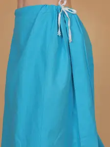 Trendzmy Women Cotton Solid Saree Shapewear