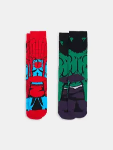 Ajile by Pantaloons Men Pack of 2 Printed Calf Length Socks