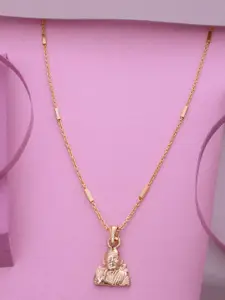 Ramdev Art Fashion Jwellery 22k Gold-Plated Pendants With Chains