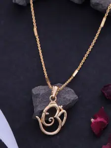 Ramdev Art Fashion Jwellery 22k Gold-Plated Pendants With Chains