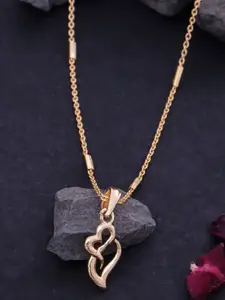 Ramdev Art Fashion Jwellery 22K Gold-Plated Pendants With Chains