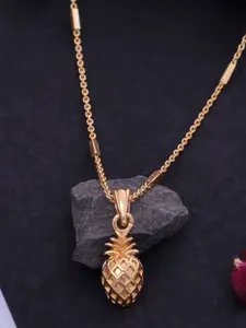 Ramdev Art Fashion Jwellery 22k Gold-Plated Pendants With Chains