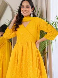 HOUSE OF JAMOTI Embroidered Ready to Wear Lehenga & Blouse With Dupatta