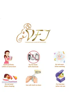 Vighnaharta Set Of 2 Gold-Plated Pearls Beaded Ring Nosepin