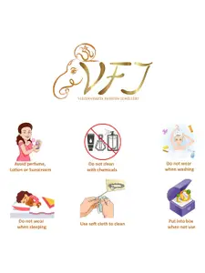 Vighnaharta Gold-Plated Pearls Beaded  Ring Nosepin