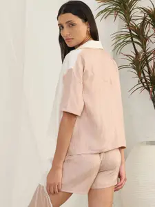 Sweet Dreams Women Colourblocked Night suit