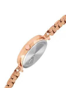 French Connection Women Embellished Bracelet Style Straps Analogue Watch FCN02B