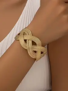 DressBerry Gold-Plated Cuff Bracelet