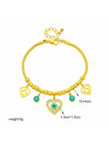 DressBerry Gold-Plated American Diamond Link Bracelet