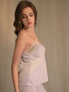 Ms.Lingies Women Shoulder Straps  Velvet Night suit