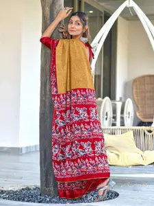 Anouk Floral Pure Cotton Saree