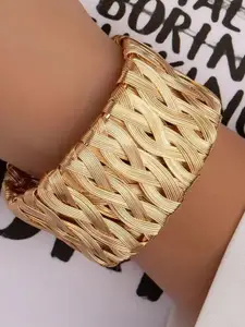 DressBerry Gold-Plated Cuff Bracelet