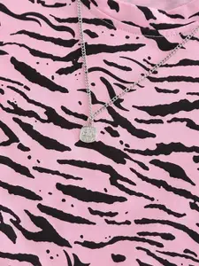 INCLUD Boys Abstract Printed Round Neck T-Shirt With Shorts