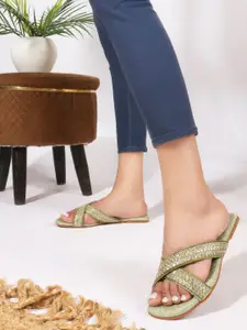 Anouk Women Embellished Open Toe Flats