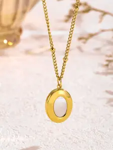 MYKI Divine Gold-Plated Stainless Steel Pendant With Chain