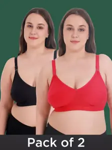 Aimly Women Pack Of 2 Non-Wired Full Coverage Bra
