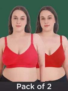 Aimly Pack Of 2 Full Coverage Non Padded Bra