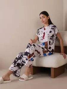 Sweet Dreams Women Printed Night suit
