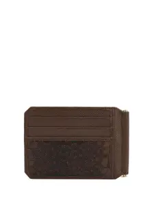 Da Milano Men Textured Leather Money Clip