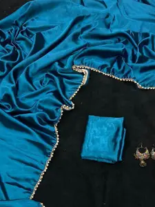 KALINI Beads and Stones Satin Saree
