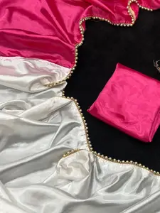 KALINI Beads and Stones Satin Saree