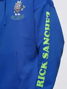 HIGHLANDER Warner Bros Rick & Morty Men Oversized Drop Shoulder Hoody Sweatshirt