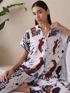 Sweet Dreams Women Printed Night suit