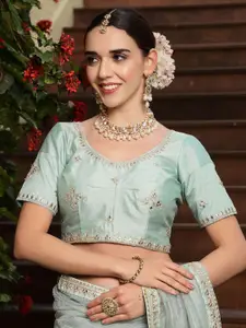 Stylum Embellished Gotta Patti Net Saree