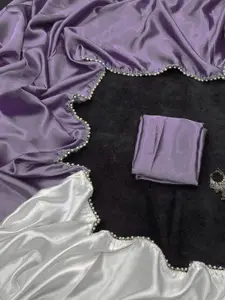 KALINI Beads and Stones Satin Saree