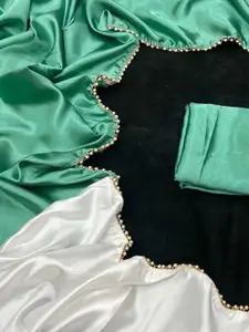 KALINI Beads and Stones Satin Saree