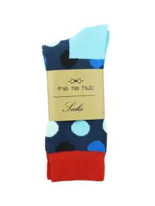 The Tie Hub Patterned Calf-Length Socks