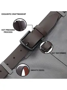 Metronaut Men Leather Formal Belt