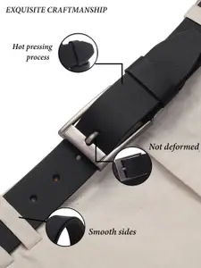 Metronaut Men Textured Leather Formal Belt