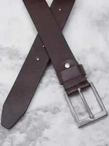 Metronaut Men Textured Leather Formal Belt