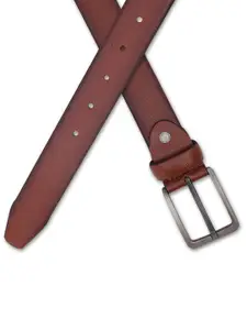 Metronaut Men Textured Leather Formal Belt