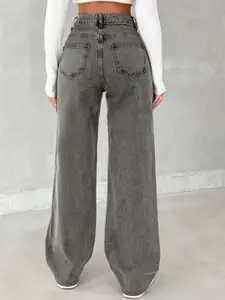 RIVI Women Jean Boyfriend Fit High-Rise Stretchable Jeans