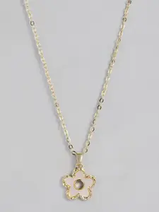 DressBerry Floral Shaped Pendants with Chains