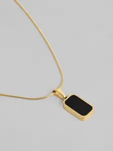 DressBerry Rectangular Shape Pendant with Chain