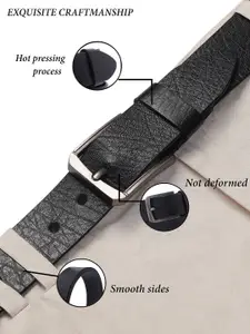 Metronaut Men Textured Leather Formal Belt