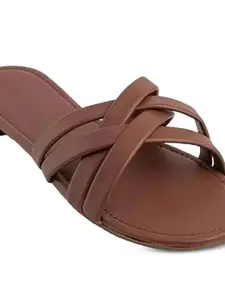 Deynvock Women Open Toe Flats