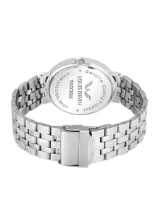 LOUIS DEVIN Men Brass Dial & Stainless Steel Straps Analogue Watch LD-G051-BLK-CH