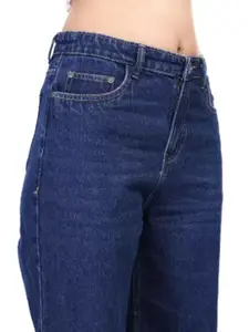 BAESD Women Comfort Wide Leg Light Fade Stretchable Jeans