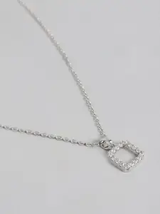 DressBerry Square Shape Pendant with Chain
