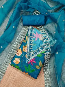 KALINI Printed Unstitched Dress Material