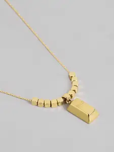 DressBerry Geometric Pendant with Chain