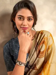 LeeliPeeri Designer Ethnic Motifs Satin Saree